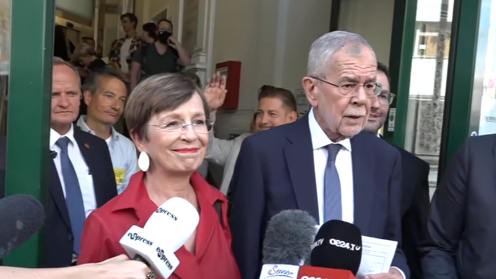 Bundespräsident Van der Bellen startet Wahlkampf Statement von Van der